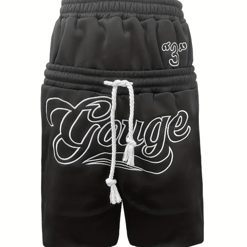 European and American high street summer casual double waistband design sports five quarter pants