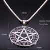 Witchcraft Pentagram Trinity Knot Symbol Necklace Stainless Steel Women/Men Wicca Necklaces Jewelry nudo de bruja amuleto N7753