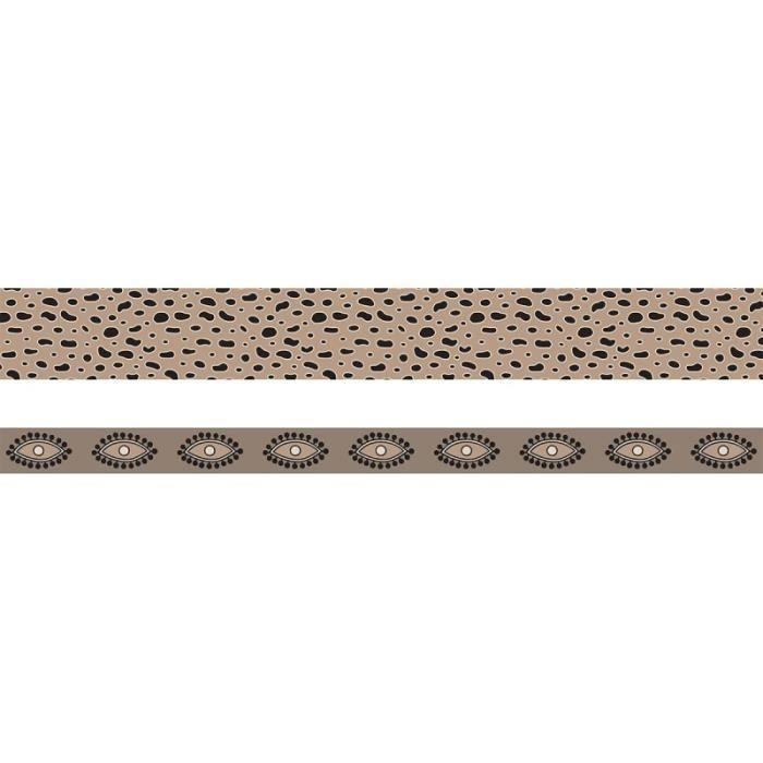 Masking Tape - Artemio - Boho - Bulles et Yeux - 15 mm et 30 mm - 5 m - 2 pcs