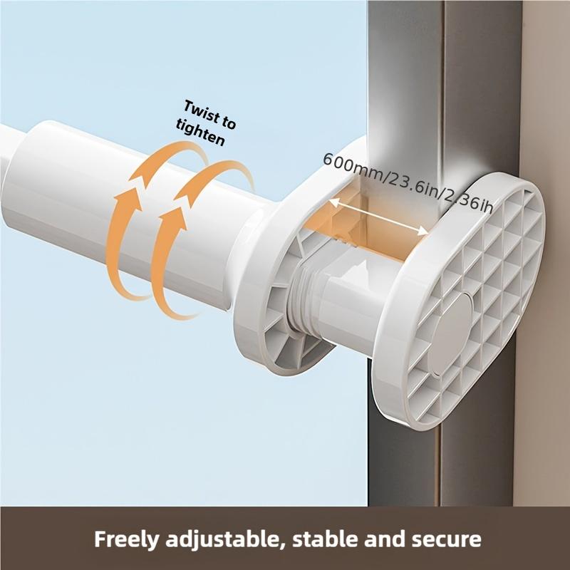 Folding Clothes Drying Rack Window Clothes Rack Foldable Clothes Hanger Drying Rack Rod for Hotel Suitable for Travel