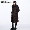 Jin Yujie Women's Maillard Thickened Long Duck Down Puffer Coat