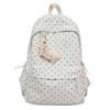 Schoolbag Classic Polka Dot Printed Backpack Simple Casual Middle School School Bag Large Capacity Commuter Travel Bag