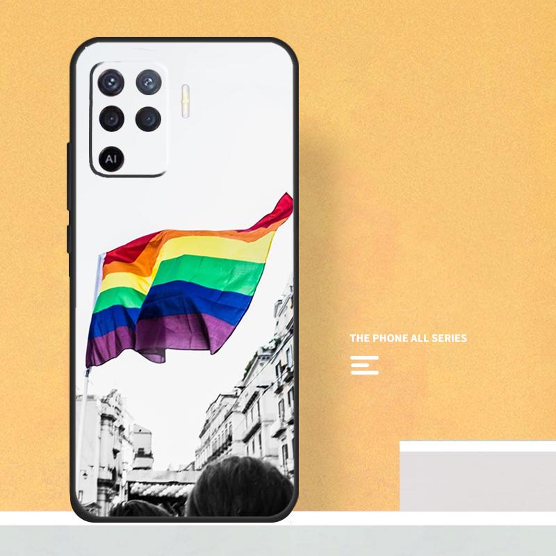 Heart Rainbow Gay Pride LGBT Case For Oppo A80 A60 A40 A6 A5 Pro A15 A16 A17 A57 A94 A74 A54 A76 A96 A18 A38 A58 A78 A98