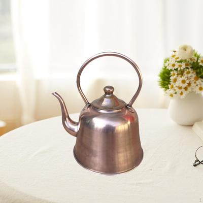 Water Boiler Jug Copper Teapot Comfortable Handle Sturdy Thickened Pot 1.5L Tea Kettle