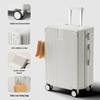 2024 Retro Large Capacity Leather Travel Suitcase with Password Lock for Students & Families