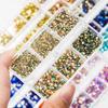 1Box Mix Sizes Ss6-ss20 Glass Non Hot Fix Rhinestone Flat Back Crystal Stone Strass Glitters Nail Diamond For DIY Garment