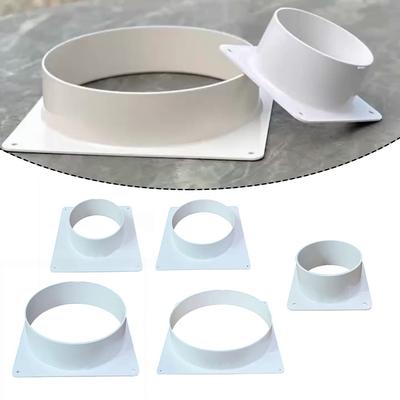 Flange de Conector Tubo de Ventilação Reto de Plástico