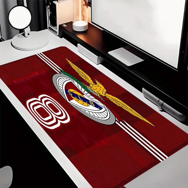 Sport Lisboa e Benfica Theme Premium Non-slip Mouse Pad with Stitched Edges,Durable Rubber Material,for Desktop & Gaming Great Gifts