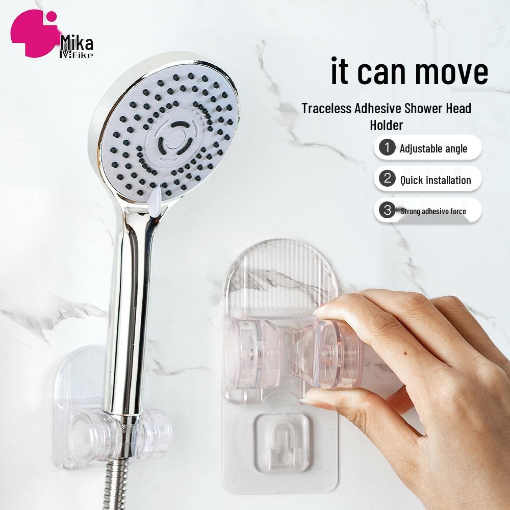 Seamless Suction Shower Head Holder - Adjustable & Punch-Free