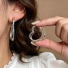 European & American Style Multi-layer Heart Ear Cuff Earrings for Women - Korean Luxury Peach Heart Niche Accessory