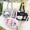Japanese Minimalist Solid Color Shoulder Bag With Polka Dot Wings Cute Ita Bag Crossbody