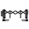 Adjustable Bookend Sturdy Metal Expandable Book End with Pen Holder for Magazines DVDs Albums