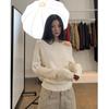 Knusse Herfst/Winter Off-Shoulder Wollen Trui - Dames Casual Gebreide Top