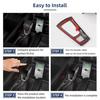 2PCS Carbon Fiber Gear Shift Knob Cover Trim for Ram TRX 2018-2024 Accessories
