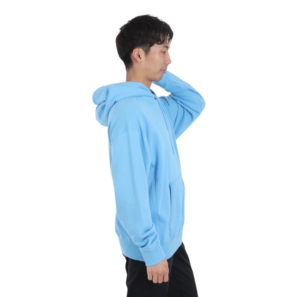adidas M ESS+ SL Sweat Hoodie, Semi-Blue Burst, Size M
