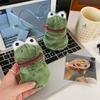 Furry Frog Plush Money Bag Funny Frog Earphone Bag Open Mouth Frog Coin Purse Wallet  Gifts
