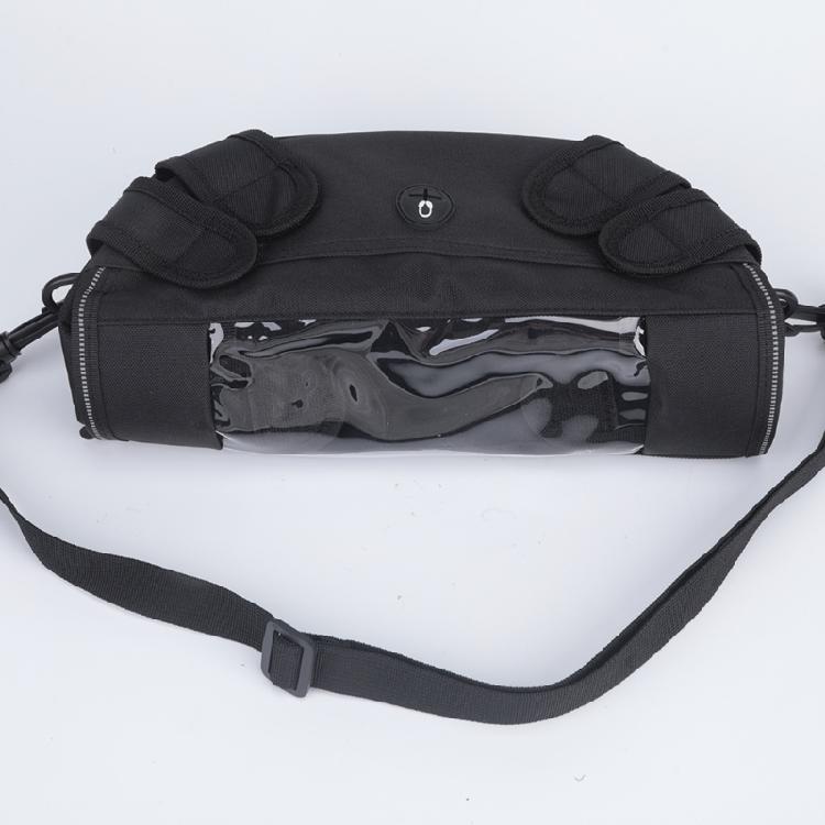Phone Viewing Case Organizer for Motorcycle Handlebars, Lightweight Fabric Storage Bag for Delivery Couriers, Route Checks, and Accessible Small-Item