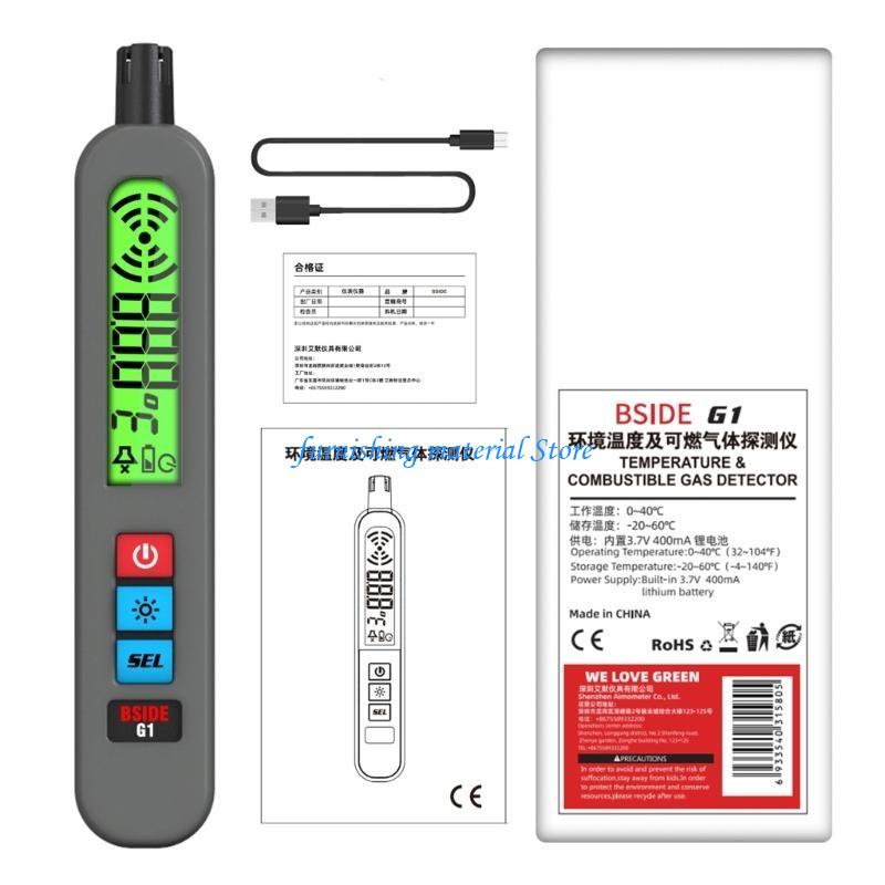 Y5GD Portable Leak Detectors Compact Gas Detection Device High Accuracy Fast Warning System for Kitchen Bathroom