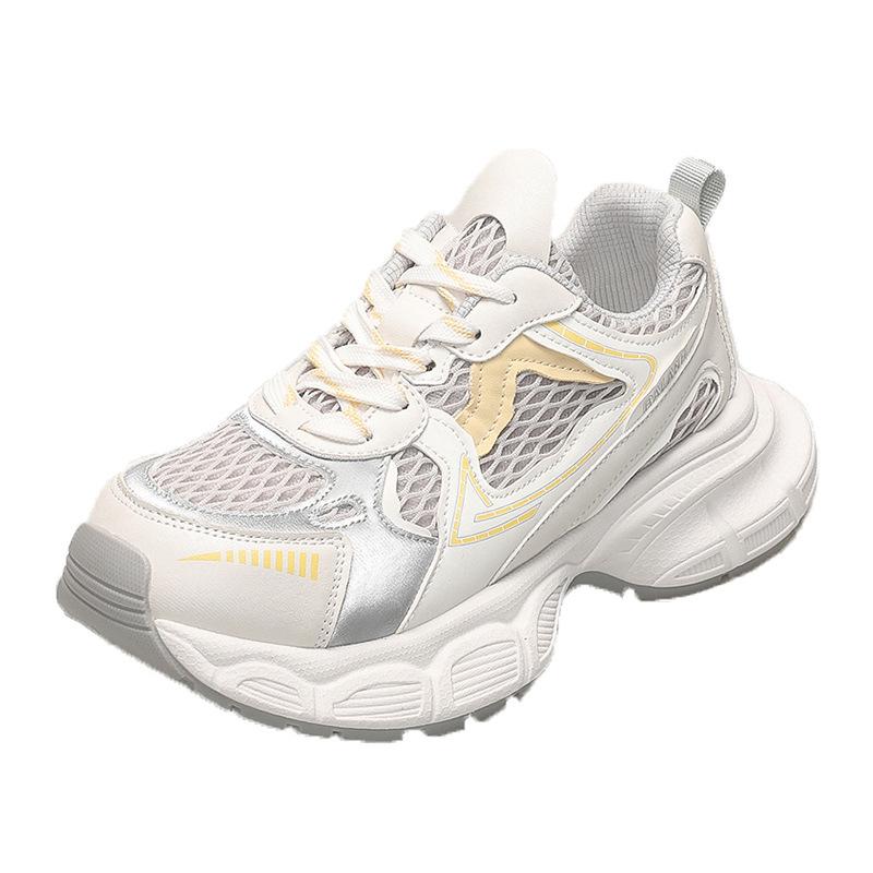 Women's new spring and summer mesh casual running sneakers versatile thick-soled breathable shoes ins tide