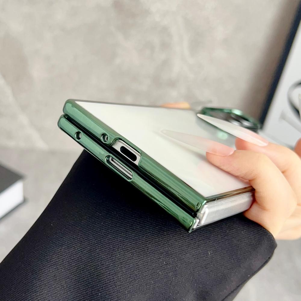 Galvanisierte Transparente Weiche Silikonhülle Für Samsung Galaxy Z Fold 8 7 6 5 5G Ultradünne Stoßfeste Schutzhülle Für Z Fold7
