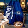 Chelsea F.C Print Blanket - Soft & Comfortable, for Bedroom, Travel, Sofa, Home Decoration - Birthday Christmas Gift for Friend