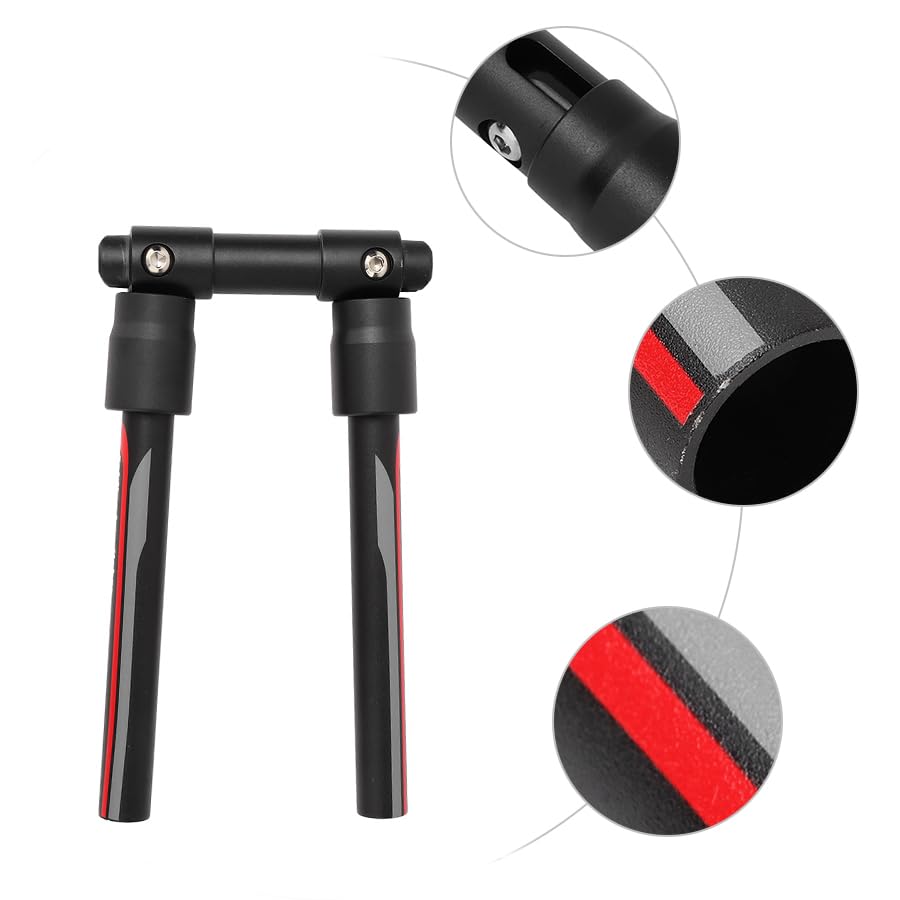 EBTOOLS Foldable Bicycle Handlebars, Aluminum Alloy, DIY Replacement Accessories for Cycling Bikes, Bicycles, and Electric Vehicles, 25.4mm/31.8mm