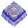 90*90cm Women Russian National Square Scarf Luxury Floral Print Russian Shawls Scarves Female Retro Fringed Foulard Wraps