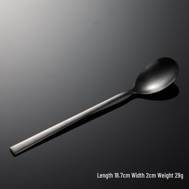 Qianxing Matte Black Korean Style 304 Stainless Steel Flatware