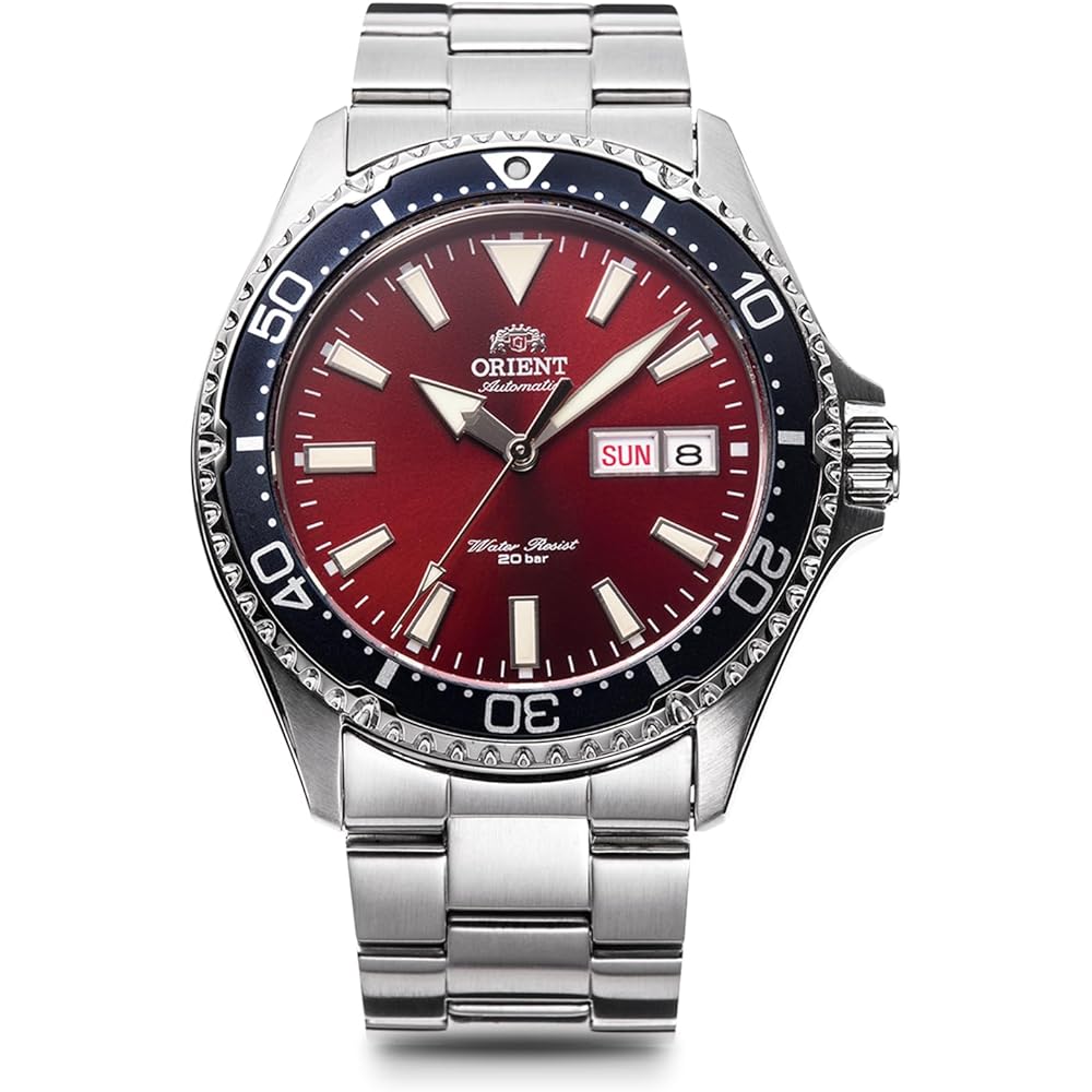 

Автоматичний дайверський годинник Orient Mako, Чоловічий, Червоний, RN-AA0003R, з гарантією японського виробника