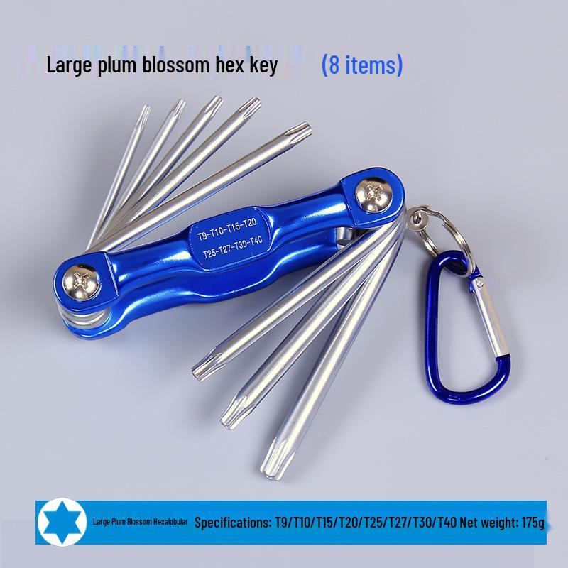 8-Piece Folding Hex and Torx Key Set