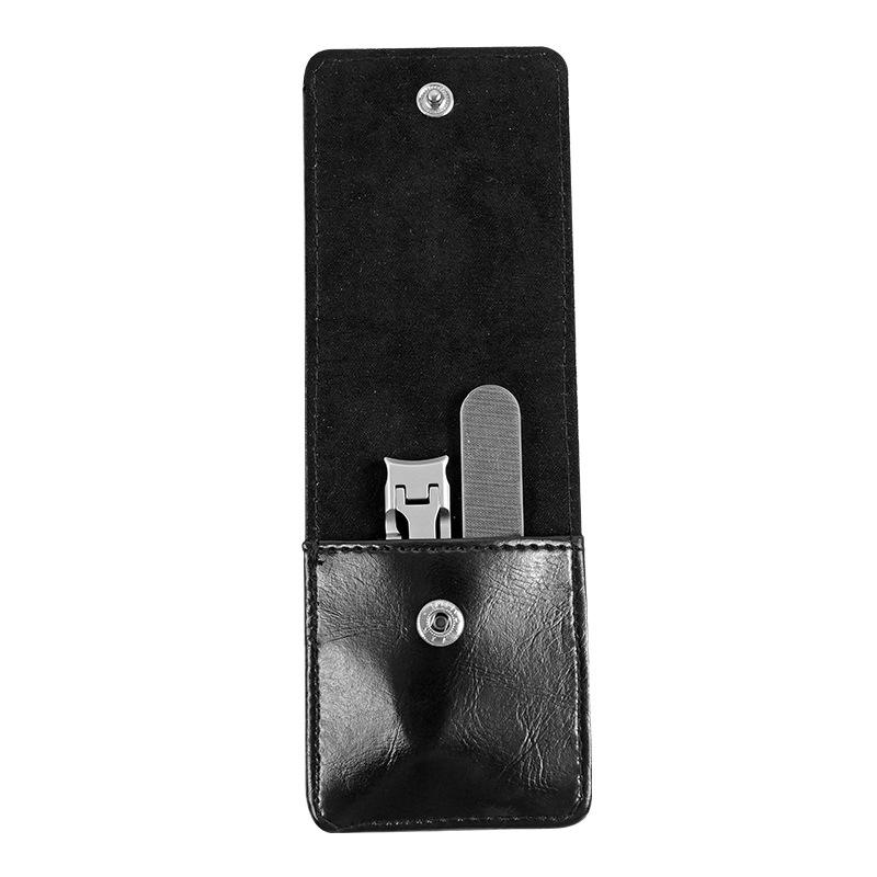 Portable Powder Steel Thin Nail Clippers Set with Anti-Splash Angled Flat Edge - New Model