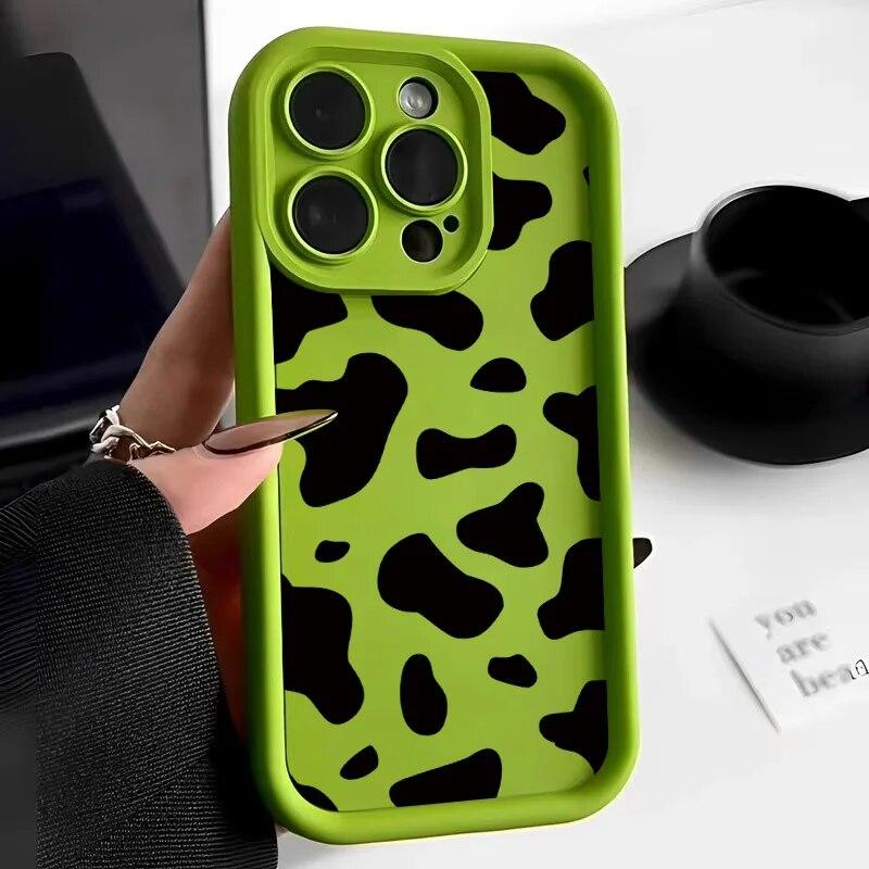 Pouzdro na telefon INS Leopard Print pro iPhone 14 Pro pouzdro iPhone 11 12 13 15 Pro Max XR XS X 7 8 Plus SE SE3 matný silikonový měkký kryt