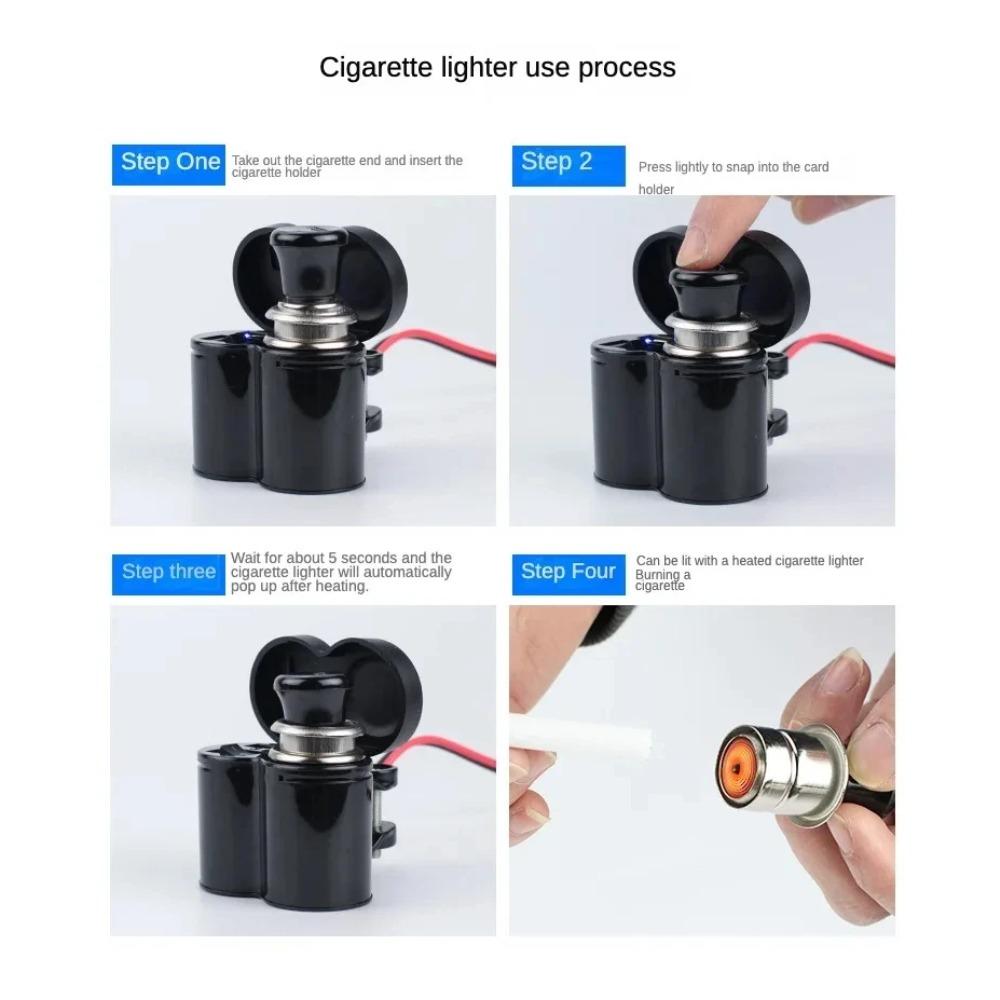 12V Motorcycle Handlebar USB Charger Waterproof Socket with Switch for Cellphones Mobile Tablets GPS