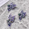 Exquisite DIY Diamond Butterfly Brooch with Zircon and Pearl Corsage Pin