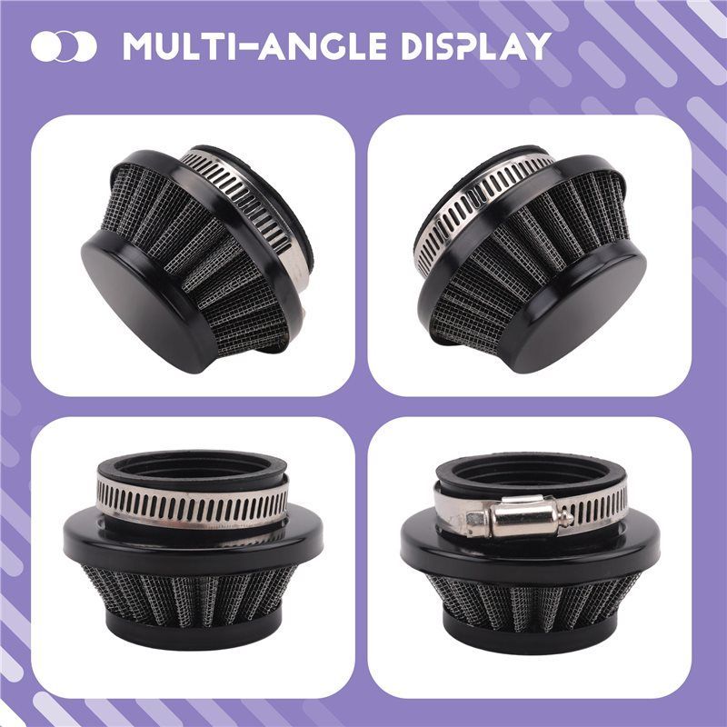 Authentic Mini Dirt Bike Atv Motorcycle Carburetor Interface Air Filter 52/54MM For 47Cc 49Cc Super Pocket Bike Upgrade Kit Blac