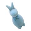 Realistic Craft Colorful Flockeds Easters Rabbits Figurine for Balconys Garden and Window Display Decoration
