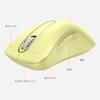 QAF Wireless Ergonomic 1400DPI Optical USB Receiver 5 Compatible with Red and Lemon Yellow 2.4GHz Mouse, Design, Long-Term Use, High-Precision