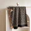 Autumn and winter versatile elegant small floral imitation cashmere scarf women's high-end warm scarf shawl car blanket women