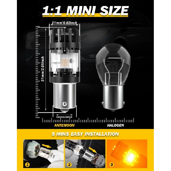 2pcs bau15s py21w Canbus Led Car Lights py21w DC 12V Car Lamp No Error Error Free For Seat Arona Altea Alhambra