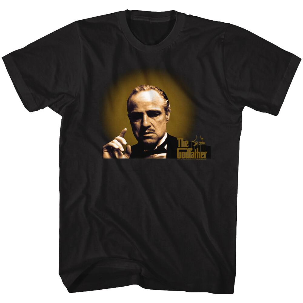 The Godfather Movie Don Vito Corleone Glowing Hue Background Men T Shirt S