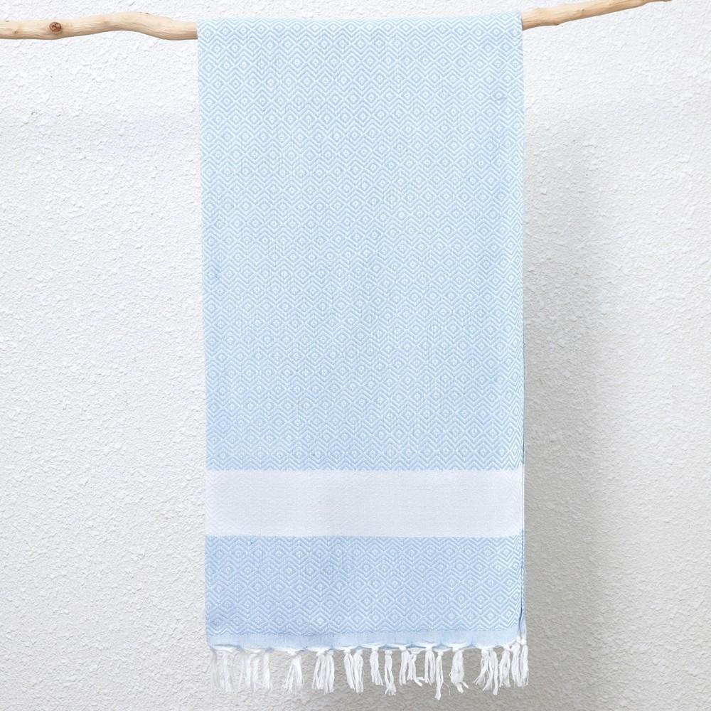 Geometry Pattern Beach Towel With Fast Dry Cotton Blend For Home And Travel Use