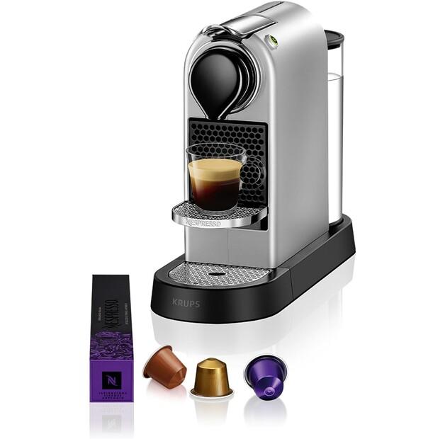Capsule Coffee Machine Krups XN 741B CitiZ Silver