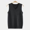 Knitted Uniform Solid Color Vest V-neck Pullover Autumn and Winter Sweater Vest Sweater