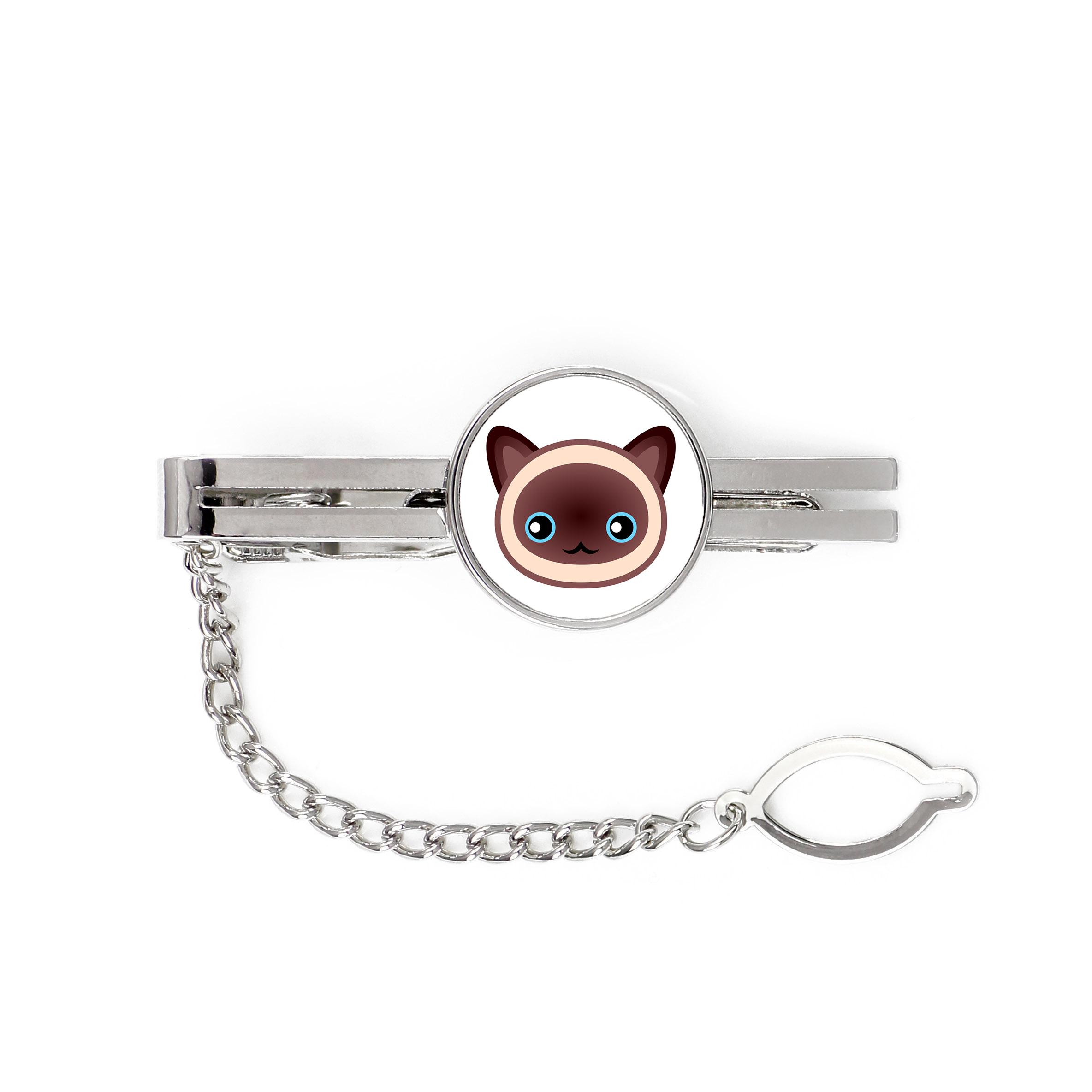 

Siamese - elegant metal keychain as a gift from Art-Dog brand