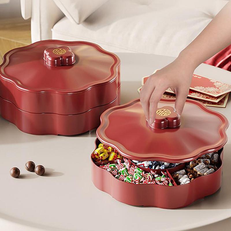 Home Candy Tray, Dried Fruit Snacks, Candy Storage Tray, Living Room Coffee Table Dried Fruit Small Item Storage Box Pp Material