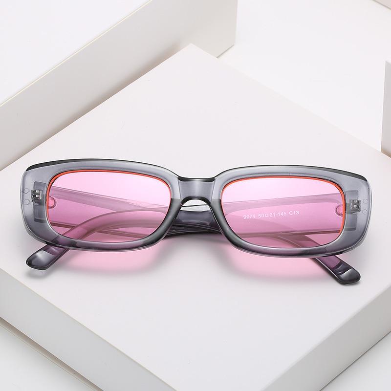 Popular Sunglasses, European and American Trend Square Sunglasses, Fashionable Personalized Square Glasses for Women
