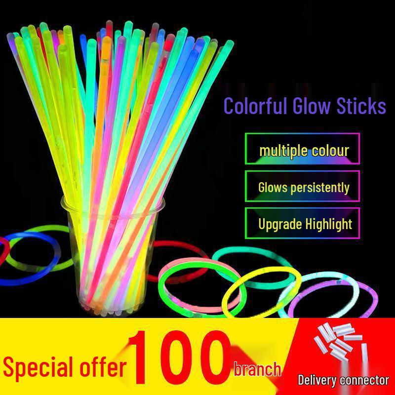 Douyin Fluorescenční náramek a sada samolepek na tělo pro děti – Netoxické, Odolné, Ideální pro tanec a koncerty