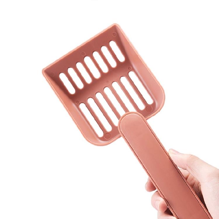 2in1 Cats Litter Scoops Set Small Pet Litter Cleaning Tool with Garbage Container Small Animal Litter Cleaner