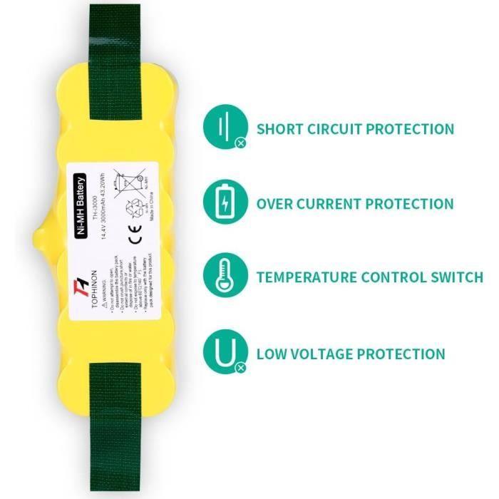 Baterie - TOPHINON - Roomba 500 800 - 3000mAh - Ni-MH - Vysoká kapacita