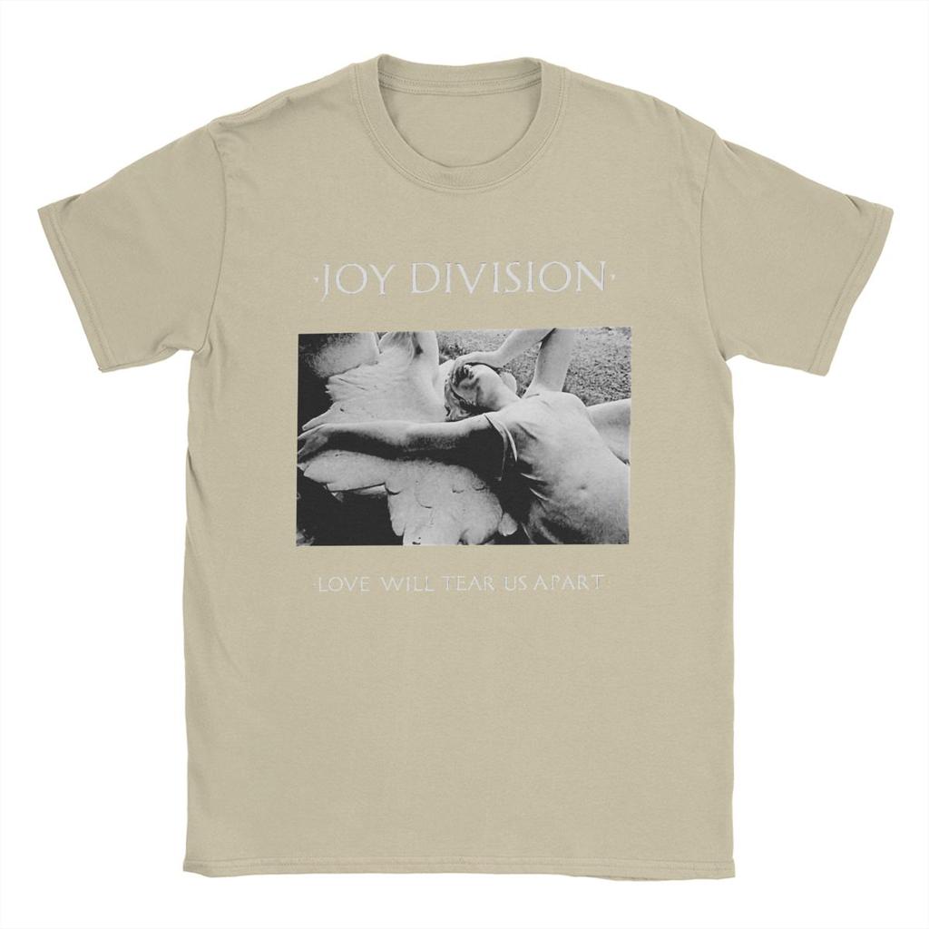 Joy Division Us Apart Koszulki Męskie Bawełna Czysta Koszulki Vintage Okrągły Dekolt Krótki Rękaw Odzież Plus Size